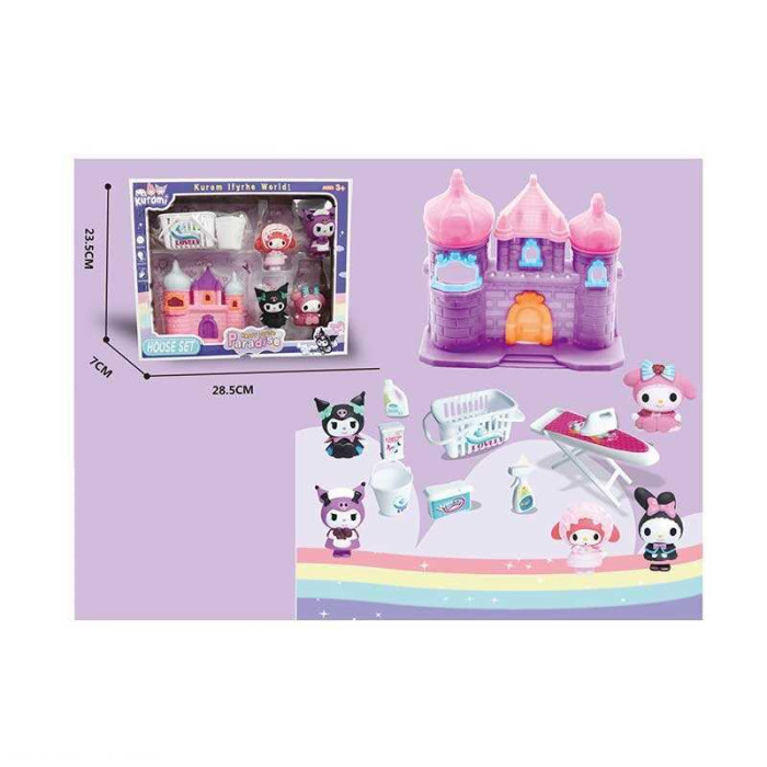 Герої YQ 8501 5 фігурок прасувальна дошка замок кошик для білизни аксесуари