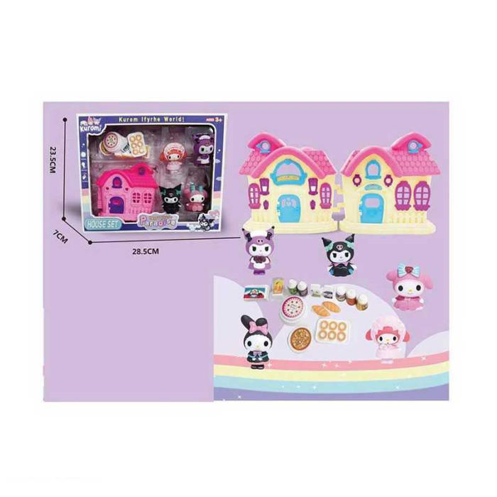 Герої YQ 8509 5 фігурок героїв будинок розкладається рухомі двері аксесуари