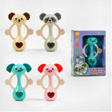 Брязкальце на батарейках “Музичні звірята” TK - 51625 TK Group 4 кольори ОЗВУЧУВАННЯ УКРАЇНСЬКОЮ МОВОЮ пісні підсвічування МІКС TK Group