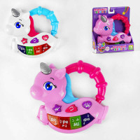 Піаніно Музичний єдиноріг 19495 TK Group ОЗВУЧУВАННЯ УКРАЇНСЬКОЮ МОВОЮ дитячі пісні мелодії віршики ігрові режими TK Group