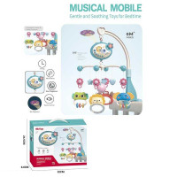 Музыкальный карусель 648 A-66 подсветка проектор качели таймер английская озвучка погремушки в коробке