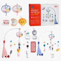 Карусель RT 668-20 Веселі звуки пульт проєктор таймер мелодії звуки природи 5 підвісок-брязкалець