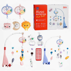 Карусель RT 668-20 Веселі звуки пульт проєктор таймер мелодії звуки природи 5 підвісок-брязкалець