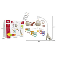 Карусель музична 368-26 мелодії підсвічування таймер 5 підвісок-брязкалець в коробці