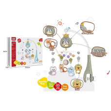 Карусель музична 368-6 G мелодії звуки підсвічування проєкція таймер вимкнення пульт в коробці