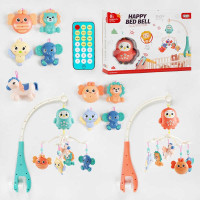 Карусель на ру 668-40 пульт управління підсвічування колискові пісні історії 5 брязкальців англійською мовою в коробці