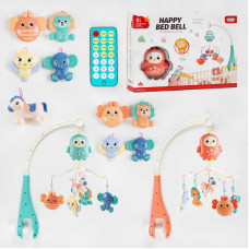 Карусель на ру 668-40 пульт управління підсвічування колискові пісні історії 5 брязкальців англійською мовою в коробці