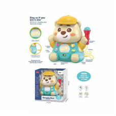 Караоке RJ 6826 мікрофон для дітей з музикою та підсвічуванням звуки оплесків на батарейках в коробці Товар №6826