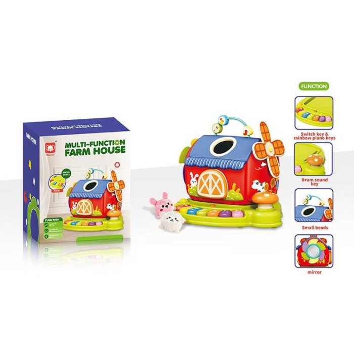 Розвивальний будинок текстильні тварини 8867