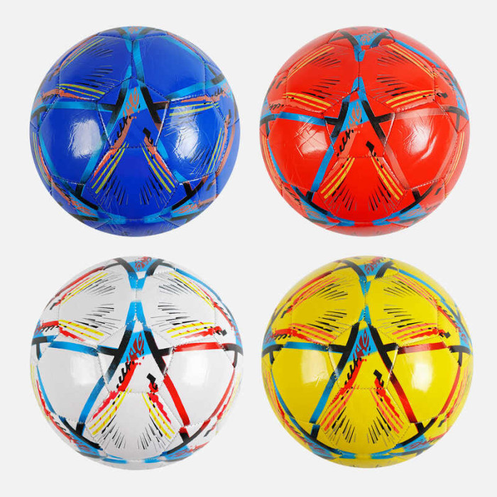 М`яч футбольний С 62383 TK Sport 4 кольори вага 300-310 грамів гумовий балон матеріал PVC розмір №5 ВИДАЄТЬСЯ МІКС TK Sport