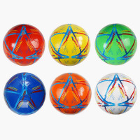 М`яч футбольний C 70164 6 кольорів розмір №5 матеріал PVC 260-270 грамів гумовий балон ВИДАЄТЬСЯ ТІЛЬКИ МІКС ВИДІВ