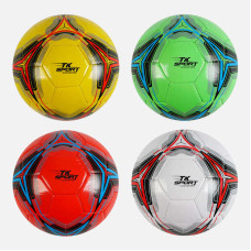 М`яч футбольний С 62386 TK Sport 4 кольори вага 300-310 грамів гумовий балон матеріал PVC розмір №5 ВИДАЄТЬСЯ МІКС TK Sport