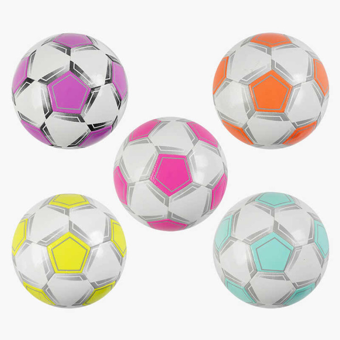 Мяч футбольный C 70124 5 цветов размер №5 материал PVC 280 грамм резиновый баллон ВЫДАЕТСЯ ТОЛЬКО МИКС ВИДОВ
