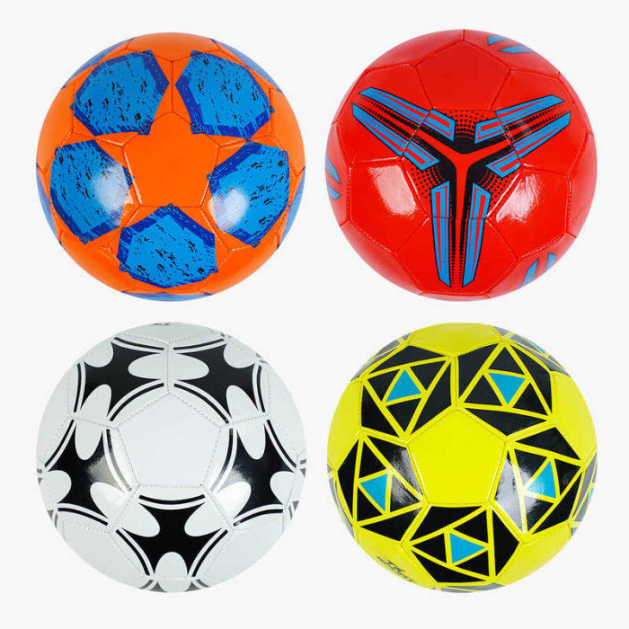 Мяч футбольний C 64665 4 види розмір №5 матеріал PVC 280 грамів гумовий балон ВИДАЄТЬСЯ ТІЛЬКИ МІКС ВИДІВ