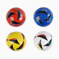 М`яч футбольний C 70143 4 кольори розмір №5 матеріал PVC 280 грамів гумовий балон ВИДАЄТЬСЯ ТІЛЬКИ МІКС ВИДІВ