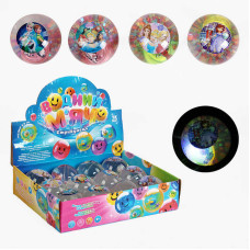 М`яч стрибун C 65456 TK Group ЦІНА ЗА 12 ШТУК В БЛОЦІ “Героїня” блискітки підсвічування TK Group