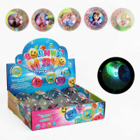 М`яч стрибун C 65458 TK Group ЦІНА ЗА 12 ШТУК В БЛОЦІ “Героїня” блискітки підсвічування TK Group