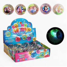 М`яч стрибун C 65458 TK Group ЦІНА ЗА 12 ШТУК В БЛОЦІ “Героїня” блискітки підсвічування TK Group