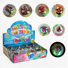 М`яч стрибун C 65465 TK Group ЦІНА ЗА 12 ШТУК В БЛОЦІ “Герой” блискітки підсвічування TK Group