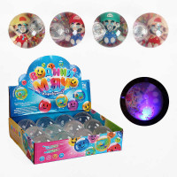 Мяч прыгун C 65467 TK Group ЦЕНА ЗА 12 ШТУК В БЛОКЕ “Герой” блестки подсветка TK Group