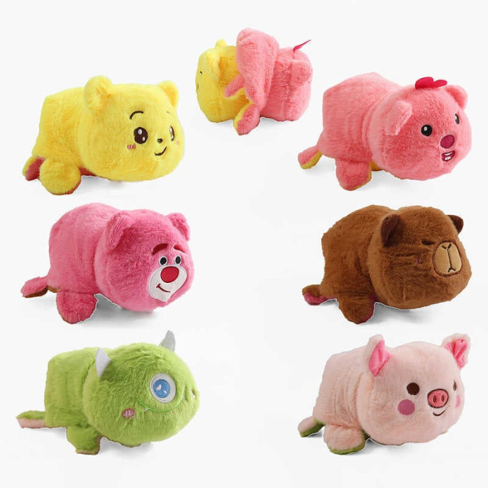 М`яка іграшка M 18461 3 види 2в1 двостороння вивернушка довжина 17 см ВИДАЄТЬСЯ ТІЛЬКИ МІКС ВИДІВ