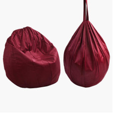 Крісло-мішок Груша 36867 колір бордовий чохол — меблевий велюр наповнювач — пінопластові кульки внутрішній чохол в пакеті