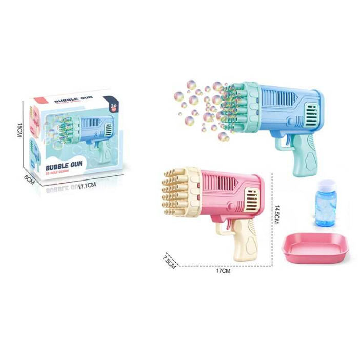 Установка з мильними бульбашками S 3002 на батарейках пляшечка з мильною рідиною