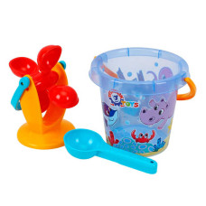 Набір для гри з піском 0105 Technok Toys відерце млин ложечка в сітці Technok Toys