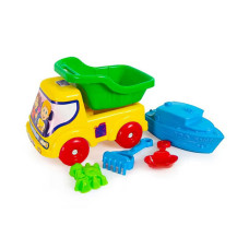 Машина Самосвал №4 дети+кораблик 3686 BAMSIC Bamsic
