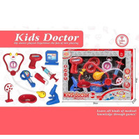 Набір лікаря KJ 1922 A-1 (стетоскоп термометр шприц мікроскоп інструменти) в коробці дитяча гра