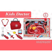 Набір лікаря КЖ 1922 А-10 для дітей у сумці (стетоскоп термометр шприц) в коробці