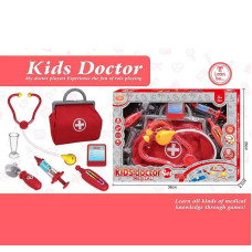 Набір лікаря КЖ 1922 А-10 для дітей у сумці (стетоскоп термометр шприц) в коробці
