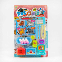 Набор животных 666-51 Ветеринарная клиника 1 вид 4 питомца аксессуары на листе