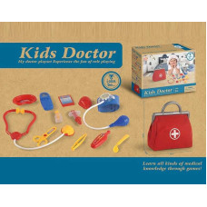 Набір лікаря KJ 1933 A-7 медична сумка стетоскоп телефон тонометр шприц термометр ножиці - дитяча медична іграшка
