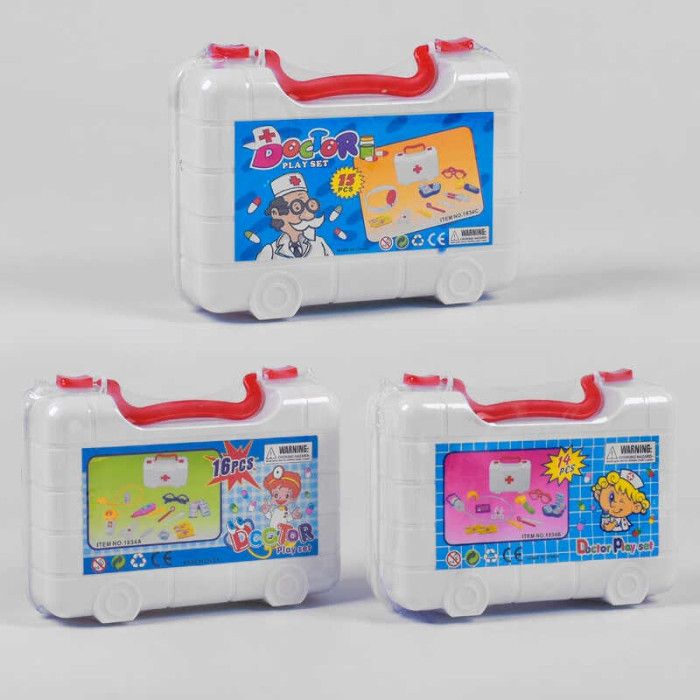 Набір лікаря 1834 АВС 3 види у валізі ВИДАЄТЬСЯ ТІЛЬКИ МІКС ВИДІВ