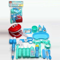 Набір лікаря 791 “Стоматолог” окуляри щелепа шприц інструменти муляжі ліків в пакеті