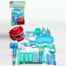 Набір лікаря 791 “Стоматолог” окуляри щелепа шприц інструменти муляжі ліків в пакеті