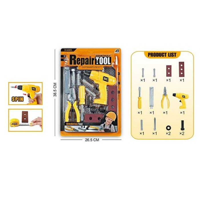 Набір інструментів MK 6-5 механічний шурупокрут 14 елементів на листі