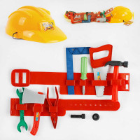 Набір інструментів 25162 каска пояс інструменти у сітці