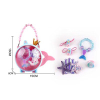 Набор украшений А 113-7 браслет заколка кольцо резинка для волос в сумке