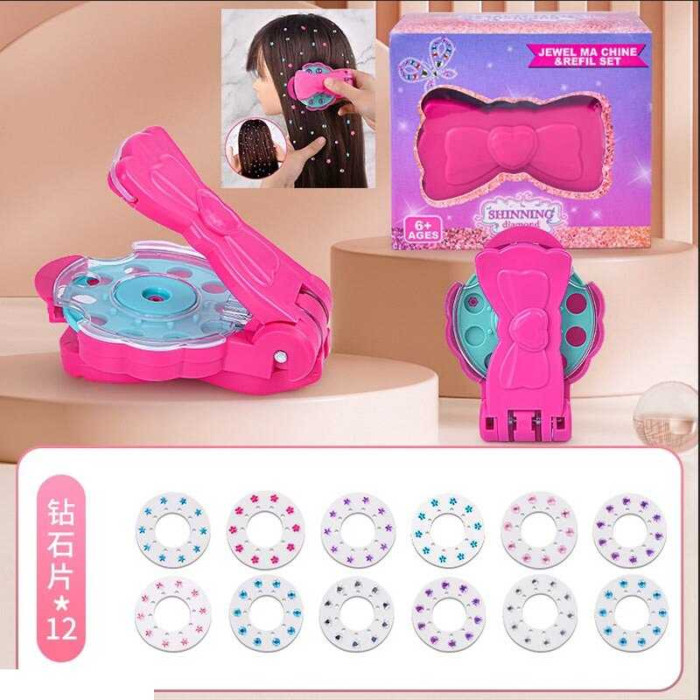 Прикраси для волосся 811-42 B 12 пластин з камінцями 4 кольори пристрій для фіксації інструкція