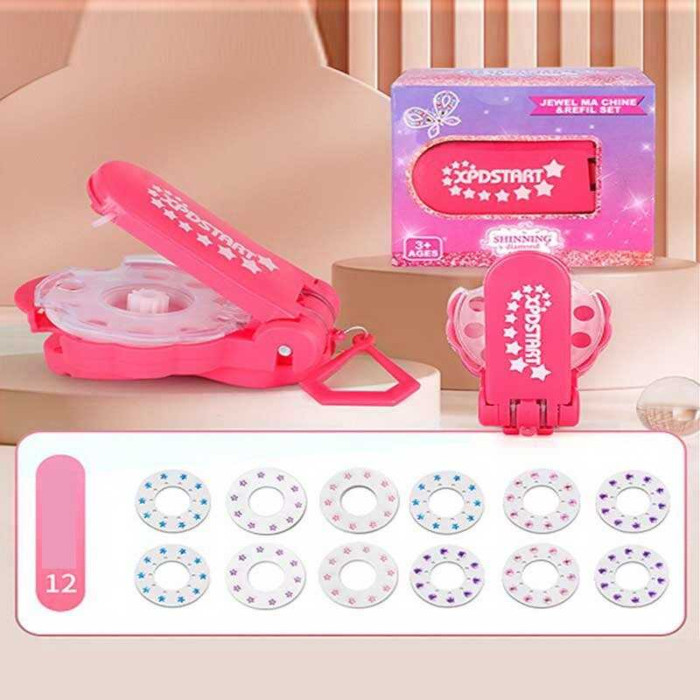 Прикраси для волосся 811-77 B 12 дисків зі стразами