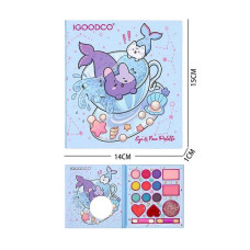 Косметика IG 35511 9 кольорів тіней та аплікатори рум'яна блиск для губ