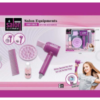 Набор парикмахера YLQ 091 фен 2 насадки для него расческа баночка для спрея Yala baby
