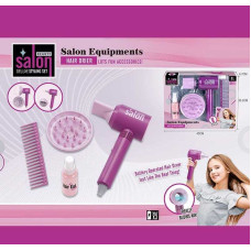 Набор парикмахера YLQ 091 фен 2 насадки для него расческа баночка для спрея Yala baby