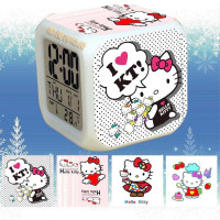 Годинник-нічник C 68952 будильник різнокольорове підсвічування звук