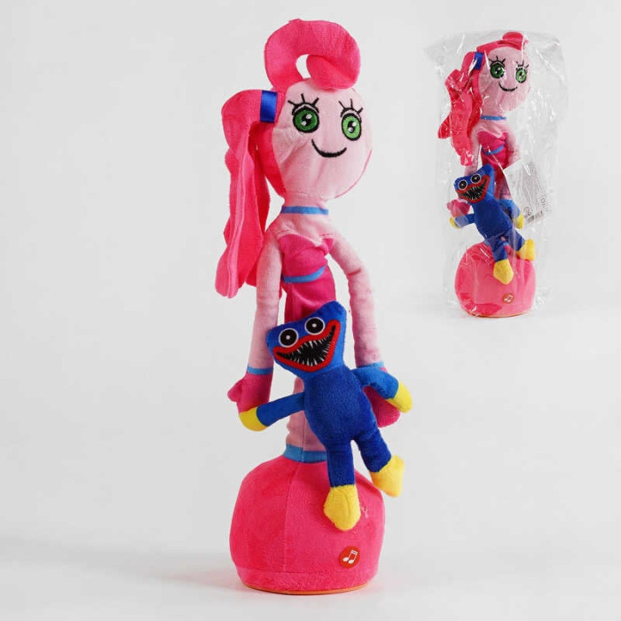 М`яка іграшка С 53133 Сім`я монстрик звук світло функія запису голосу танцює h-33 см в пакеті