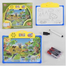 Плакат-дощечка 7172 Play Smart зоопарк рос мова навчальний інтерактивний на батарейках Play Smart