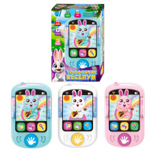 Телефон 84731 WToys 3 кольори ОЗВУЧ УКР МОВОЮ казки скоромовки пісні підсвічування запис голосу в коробці ВИДАЄТЬСЯ ТІЛЬКИ МІКС ВИДІВ WToys