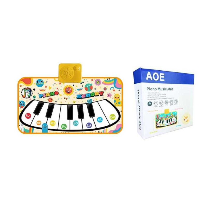 Килимок музичний 66399 y-12 465 х 3 х 25 см на батарейках піаніно режим пам'яті музика